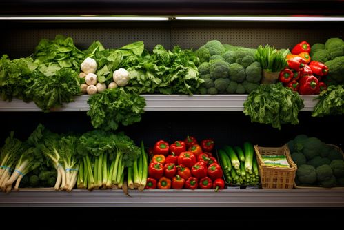 農產品新鮮蔬菜貨架攝影圖 攝影圖