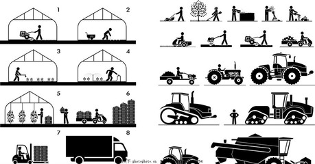 耕作農(nóng)具設(shè)備剪影